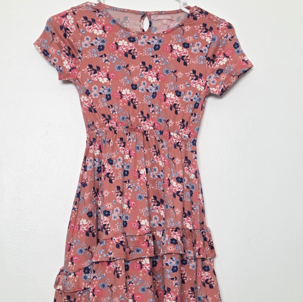 BCBG Denim Jacket with Floral Dress Set Sz 6X - Picture 7 of 12